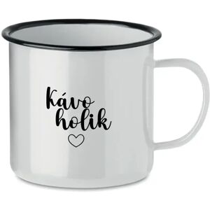 Giftela KÁVA HOLIC - biela plechovka 350 ml Giftela KÁVA HOLIC - biela plechovka 350 ml