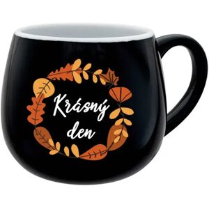 Giftela BEAUTIFUL DAY (AUTUMN) - čierny keramický hrnček 300 ml Giftela BEAUTIFUL DAY (AUTUMN) - čierny keramický hrnček 300 ml