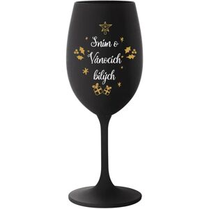Giftela SEN O BIELYCH VIANOCIACH - čierny pohár na víno 350 ml Giftela SEN O BIELYCH VIANOCIACH - čierny pohár na víno 350 ml