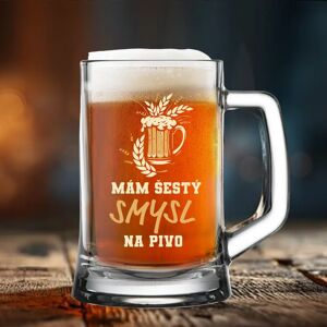 Giftela MÁM ŠESTÝ ZMYSEL...NA PIVO - pivný pohár 0,5 l Giftela MÁM ŠESTÝ ZMYSEL...NA PIVO - pivný pohár 0,5 l