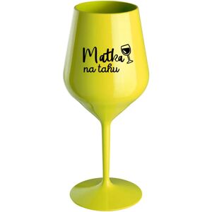 Giftela MATKA NA DYCH - žltý nerozbitný pohár na víno 470 ml Giftela MATKA NA DYCH - žltý nerozbitný pohár na víno 470 ml