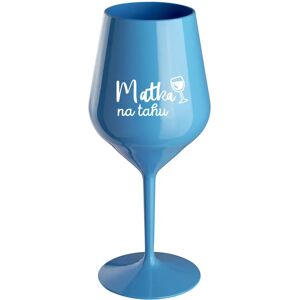 Giftela MATKA NA RUKU - modrý nerozbitný pohár na víno 470 ml Giftela MATKA NA RUKU - modrý nerozbitný pohár na víno 470 ml