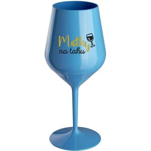 Giftela MATKY NA RUKU - modrý nerozbitný pohár na víno 470 ml Giftela MATKY NA RUKU - modrý nerozbitný pohár na víno 470 ml