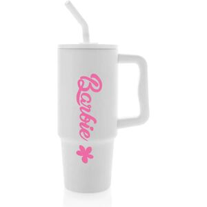 Giftela BARBIE - biely cestovný termohrnček 900 ml Giftela BARBIE - biely cestovný termohrnček 900 ml