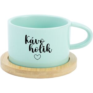 Giftela KÁVOHOLIK - mätový hrnček makrónka 200 ml Giftela KÁVOHOLIK - mätový hrnček makrónka 200 ml