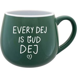 Giftela EVERY DEJ IS GUD DEJ - zelený keramický hrnček 300 ml Giftela EVERY DEJ IS GUD DEJ - zelený keramický hrnček 300 ml