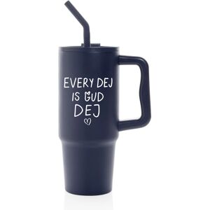 Giftela EVERY DEJ IS GUD DEJ - tmavomodrý cestovný termohrnček 900 ml Giftela EVERY DEJ IS GUD DEJ - tmavomodrý cestovný termohrnček 900 ml