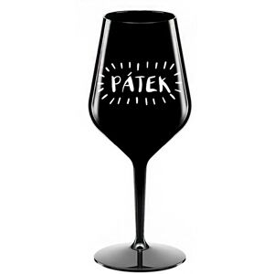 Giftela FRIDAY - čierny nerozbitný pohár na víno 470 ml Giftela FRIDAY - čierny nerozbitný pohár na víno 470 ml