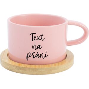Giftela TEXT NA ŽIADOSŤ - ružový keramický hrnček Makronka 200 ml Giftela TEXT NA ŽIADOSŤ - ružový keramický hrnček Makronka 200 ml