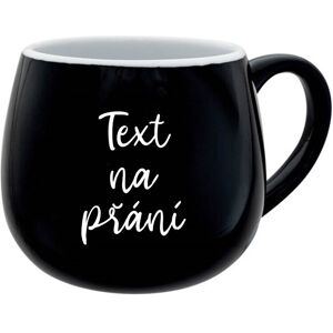 Giftela TEXT NA ŽIADOSŤ - čierny keramický hrnček 300 ml Giftela TEXT NA ŽIADOSŤ - čierny keramický hrnček 300 ml