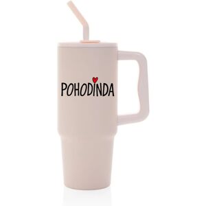 Giftela POHODINDA - ružová cestovná termoska s farebným viečkom 900 ml Giftela POHODINDA - ružová cestovná termoska s farebným viečkom 900 ml