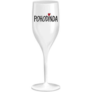 Giftela POHODINDA - biely nerozbitný pohár na prosecco 150 ml Giftela POHODINDA - biely nerozbitný pohár na prosecco 150 ml