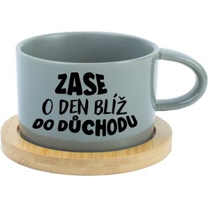 Giftela MOHOL BY som byť milý, ale nechcem - sivý hrnček s makrónkou 200 ml Giftela MOHOL BY som byť milý, ale nechcem - sivý hrnček s makrónkou 200 ml