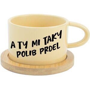 Giftela A TY MI TAKY POLIB PRDEL - žltý hrnček makarón 200 ml Giftela A TY MI TAKY POLIB PRDEL - žltý hrnček makarón 200 ml