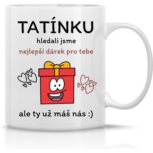 Giftela Najlepší darček pre otecka - klasický biely keramický hrnček 300 ml Giftela Najlepší darček pre otecka - klasický biely keramický hrnček 300 ml