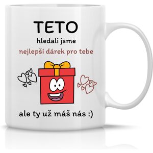 Giftela Najlepší darček pre tetu - klasický biely keramický hrnček 300 ml Giftela Najlepší darček pre tetu - klasický biely keramický hrnček 300 ml