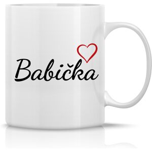 Giftela BABIČKA - klasický biely keramický hrnček 300 ml Giftela BABIČKA - klasický biely keramický hrnček 300 ml