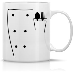 Giftela COOK - klasický biely keramický hrnček 300 ml Giftela COOK - klasický biely keramický hrnček 300 ml