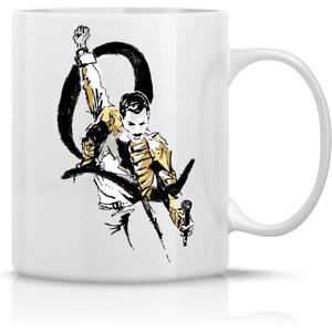 Giftela FREDDIE MERCURY - klasický biely keramický hrnček 300 ml Giftela FREDDIE MERCURY - klasický biely keramický hrnček 300 ml