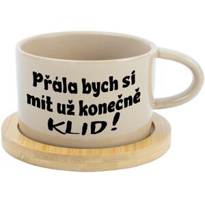 Giftela CHCELI BY SME KONEČNE MÁŤ KLID! - šálka na krémovú makrónku 200 ml Giftela CHCELI BY SME KONEČNE MÁŤ KLID! - šálka na krémovú makrónku 200 ml