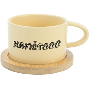 Giftela KAFIŠTOOO - žltá šálka makrónky 200 ml Giftela KAFIŠTOOO - žltá šálka makrónky 200 ml