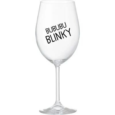 Giftela BUBUBUBLINKY - priehľadný pohár na víno 350 ml Giftela BUBUBUBLINKY - priehľadný pohár na víno 350 ml