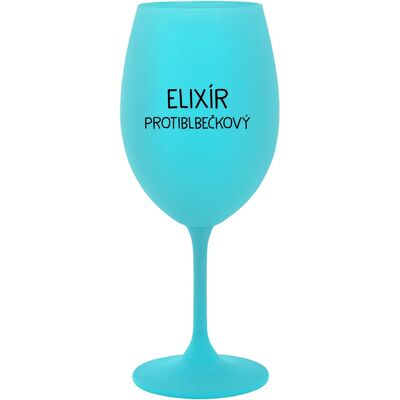 Giftela ELIXIR PROTIBLE - tyrkysový pohár na víno 350 ml Giftela ELIXIR PROTIBLE - tyrkysový pohár na víno 350 ml