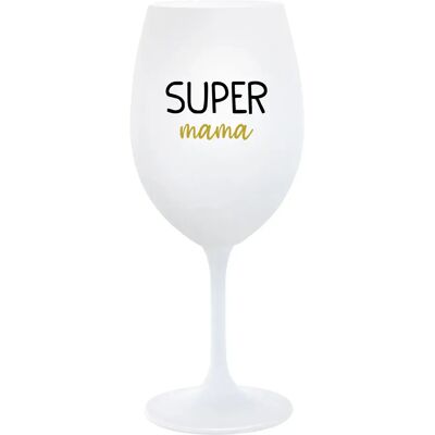 Giftela SUPER MAMA - pohár na biele víno 350 ml Giftela SUPER MAMA - pohár na biele víno 350 ml