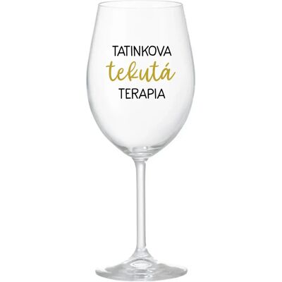 Giftela TATINEKOVA TEKUTÁ TERAPIA - priehľadný pohár na víno 350 ml Giftela TATINEKOVA TEKUTÁ TERAPIA - priehľadný pohár na víno 350 ml