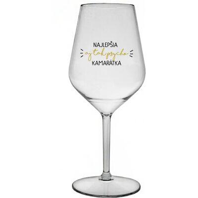 Giftela BEST YET SO PSYCHO CUP - priehľadný nerozbitný pohár na víno 470 ml Giftela BEST YET SO PSYCHO CUP - priehľadný nerozbitný pohár na víno 470 ml
