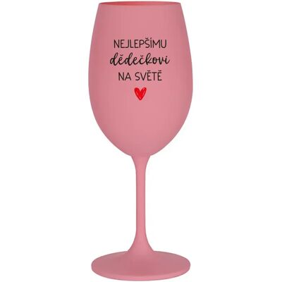 Giftela TO NAJLEPŠIE DIEŤA NA SVETE - ružový pohár na víno 350 ml Giftela TO NAJLEPŠIE DIEŤA NA SVETE - ružový pohár na víno 350 ml