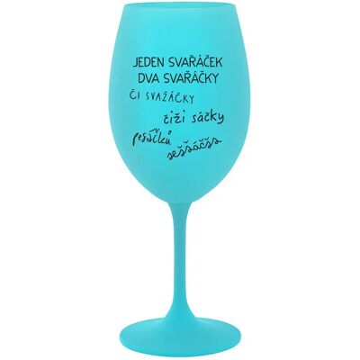 Giftela SVAŘÁČEK - tyrkysový pohár na víno 350 ml Giftela SVAŘÁČEK - tyrkysový pohár na víno 350 ml