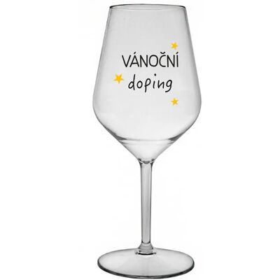 Giftela Vianočný pohár - číry nerozbitný pohár na víno 470 ml Giftela Vianočný pohár - číry nerozbitný pohár na víno 470 ml