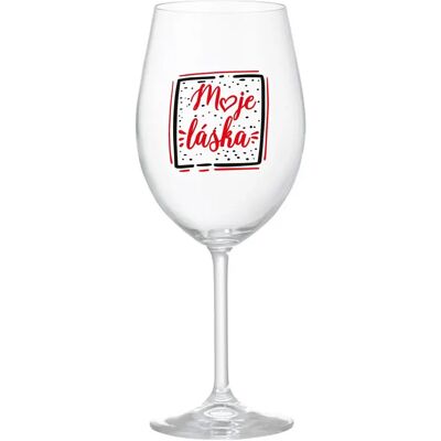 Giftela MY LOVE - číry pohár na víno 350 ml Giftela MY LOVE - číry pohár na víno 350 ml