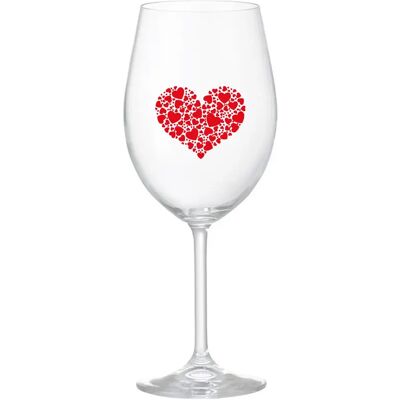 Giftela HEART - číry pohár na víno 350 ml Giftela HEART - číry pohár na víno 350 ml