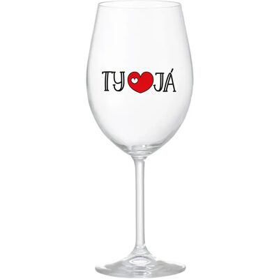 Giftela YOU AND ME - číry pohár na víno 350 ml Giftela YOU AND ME - číry pohár na víno 350 ml