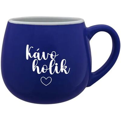 Giftela KÁVOHOLIK - modrý keramický hrnček 300 ml Giftela KÁVOHOLIK - modrý keramický hrnček 300 ml