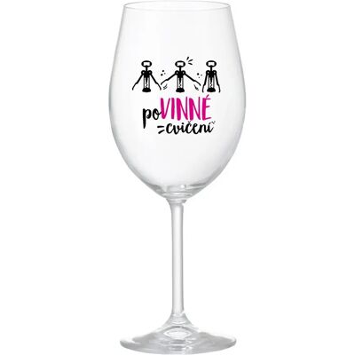 Giftela VYŽADOVANÉ CVIČENIE - číry pohár na víno 350 ml Giftela VYŽADOVANÉ CVIČENIE - číry pohár na víno 350 ml