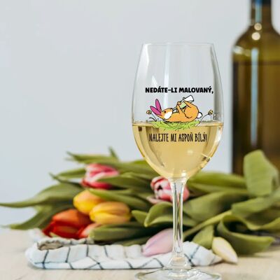 Giftela NEDÁVAJTE MI FAREBNÉ, DÁVAJTE MI IBA BIELE! - číry pohár na víno 350 ml Giftela NEDÁVAJTE MI FAREBNÉ, DÁVAJTE MI IBA BIELE! - číry pohár na víno 350 ml