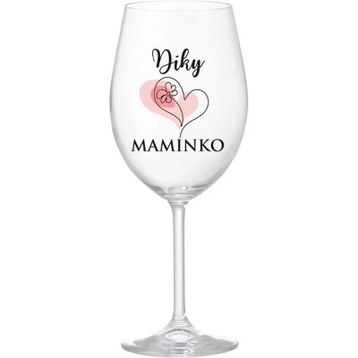 Giftela ĎAKUJEME MAME - číry pohár na víno 350 ml Giftela ĎAKUJEME MAME - číry pohár na víno 350 ml