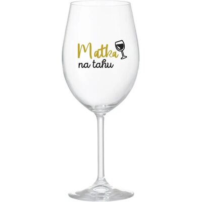 Giftela MATKA NA RUKU - číry pohár na víno 350 ml Giftela MATKA NA RUKU - číry pohár na víno 350 ml