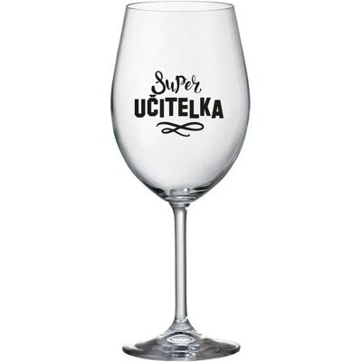Giftela SUPER TEACHER - číry pohár na víno 350 ml Giftela SUPER TEACHER - číry pohár na víno 350 ml
