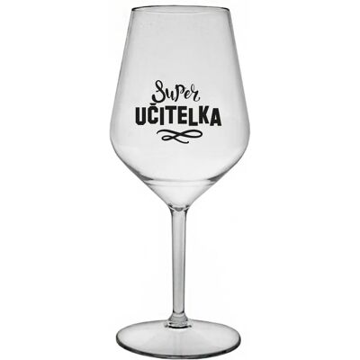 Giftela SUPER TEACHER - číry nerozbitný pohár na víno 470 ml Giftela SUPER TEACHER - číry nerozbitný pohár na víno 470 ml