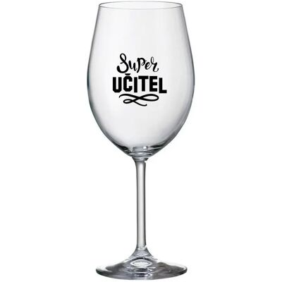 Giftela SUPER TEACHER - číry pohár na víno 350 ml Giftela SUPER TEACHER - číry pohár na víno 350 ml