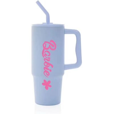 Giftela BARBIE - svetlomodrý cestovný termohrnček 900 ml Giftela BARBIE - svetlomodrý cestovný termohrnček 900 ml