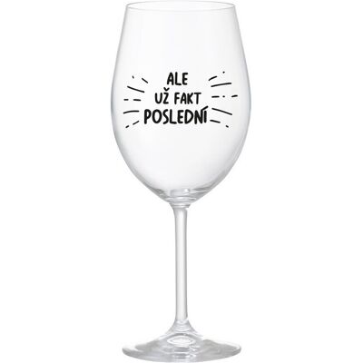 Giftela ALEBO FAKT POSLEDNÝ - číry pohár na víno 350 ml Giftela ALEBO FAKT POSLEDNÝ - číry pohár na víno 350 ml
