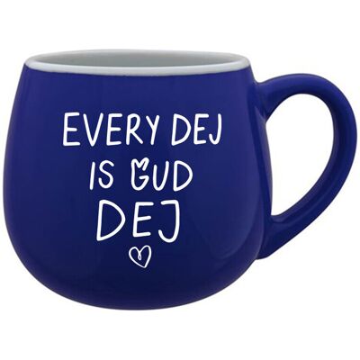 Giftela EVERY DEJ IS GUD DEJ - modrý keramický hrnček 300 ml Giftela EVERY DEJ IS GUD DEJ - modrý keramický hrnček 300 ml