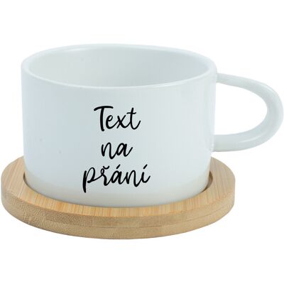 Giftela TEXT NA ŽIADOSŤ - biely keramický hrnček Makronka 200 ml Giftela TEXT NA ŽIADOSŤ - biely keramický hrnček Makronka 200 ml