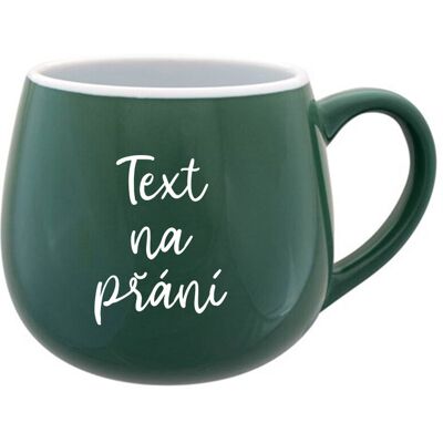 Giftela TEXT NA ŽIADOSŤ - zelený keramický hrnček 300 ml Giftela TEXT NA ŽIADOSŤ - zelený keramický hrnček 300 ml