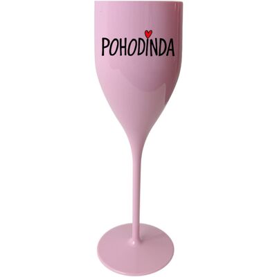 Giftela POHODINDA - ružový nerozbitný pohár na prosecco 150 ml Giftela POHODINDA - ružový nerozbitný pohár na prosecco 150 ml